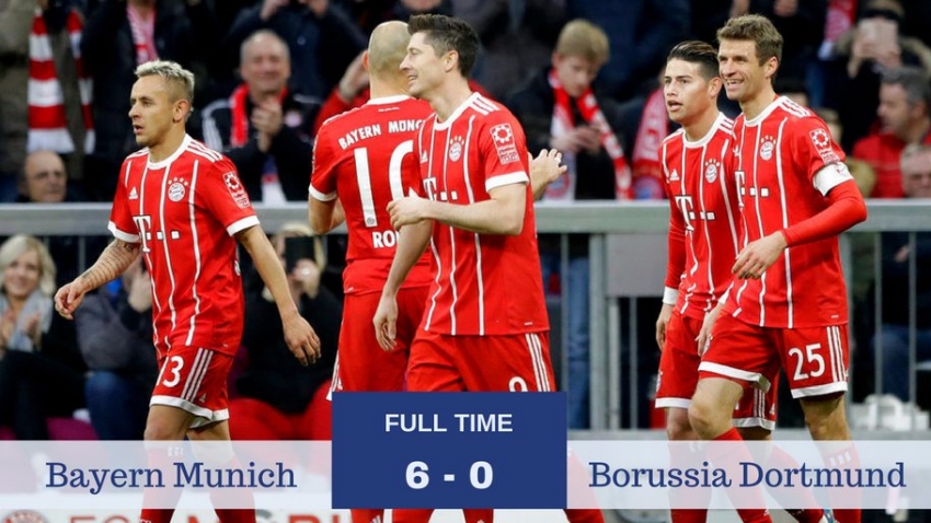 Bayern Munich 6-0 Borussia Dortmund (Vòng 28 Bundesliga)